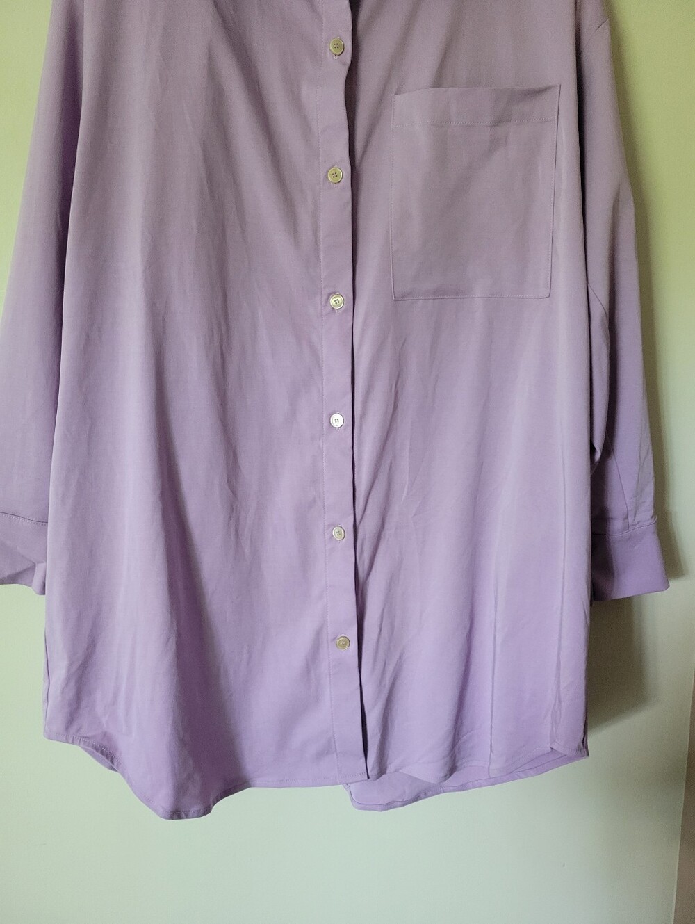 NWT Smash + Tess Diversion Oversized Tencel Long Sleeve Shirt Dress Size Large - Picture 5 of 7